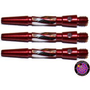 Alu-Schaft mit Gravur, Rot, 2BA